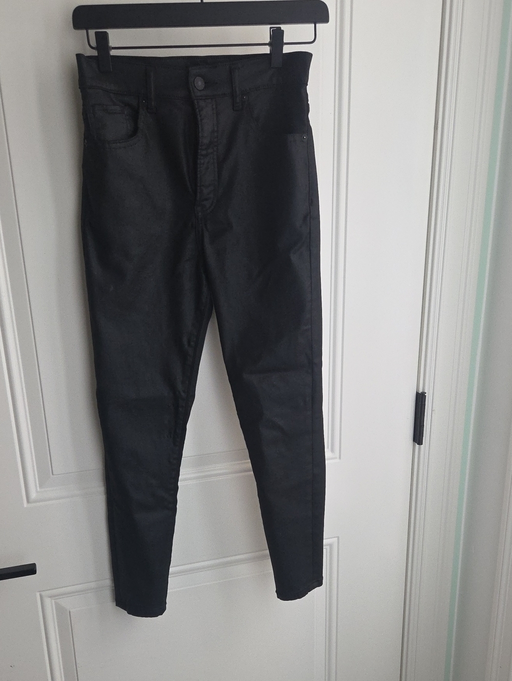 Women’s Black Coated Skinny Jeans